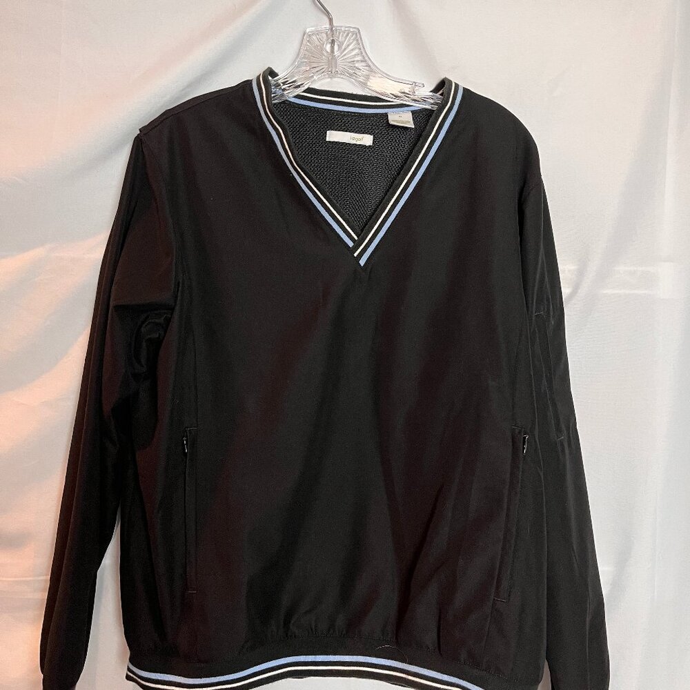 Women's Liz Claiborne Golf blue V Neck pullover jacket Size M
